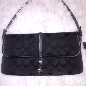Authentic black Coach wristlet